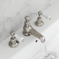 Bubly Mayfair 3 Hole Deck Mounted Lever Basin Mixer Tap Nickel Brass