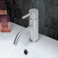 Bubly Stark Basin Mixer Tap Without Pop-up Waste Stainless Steel Lever Deck