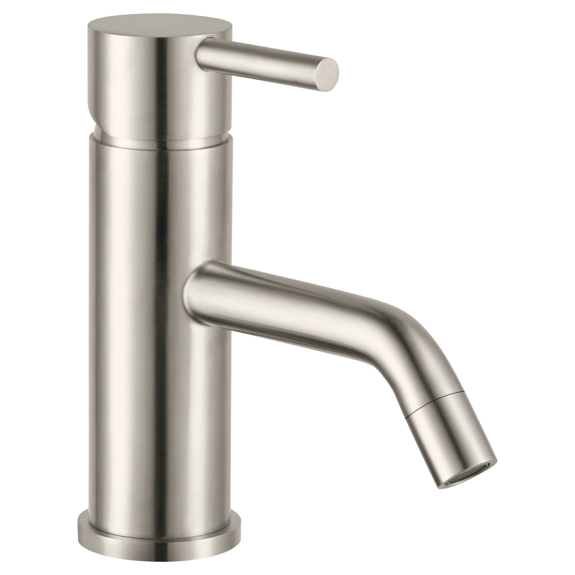 Bubly Stark Basin Mixer Tap Without Pop-up Waste Stainless Steel Lever Deck