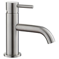 Bubly Stark Mini Basin Mixer Tap Without Waste Stainless Steel Lever Deck