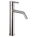 Bubly Stark Tall Basin Mixer Tap Stainless Steel Lever Deck Mounted