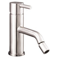 Bubly Stark Bidet Mixer Tap With Pop Up Waste Stainless Steel Lever Deck