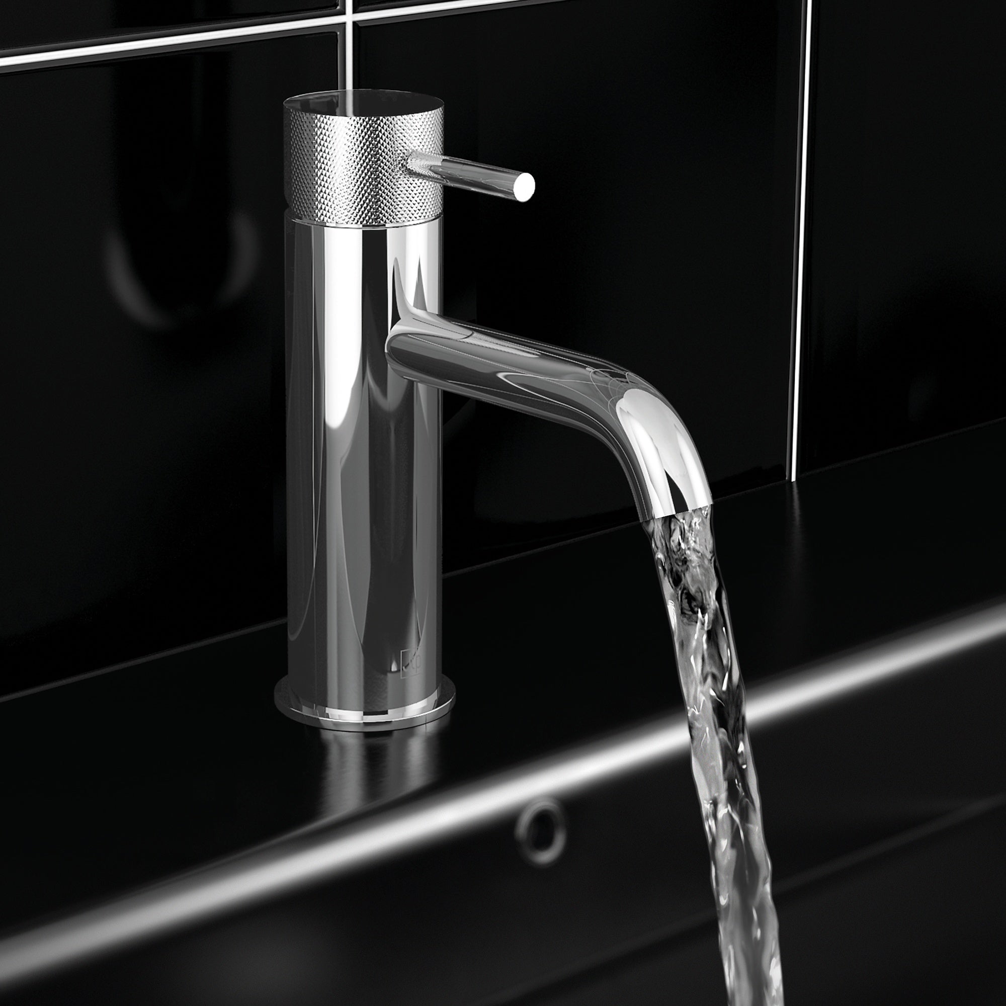 Bubly Arno Basin Mixer Tap Without Pop-up Waste Chrome Brass Lever Deck