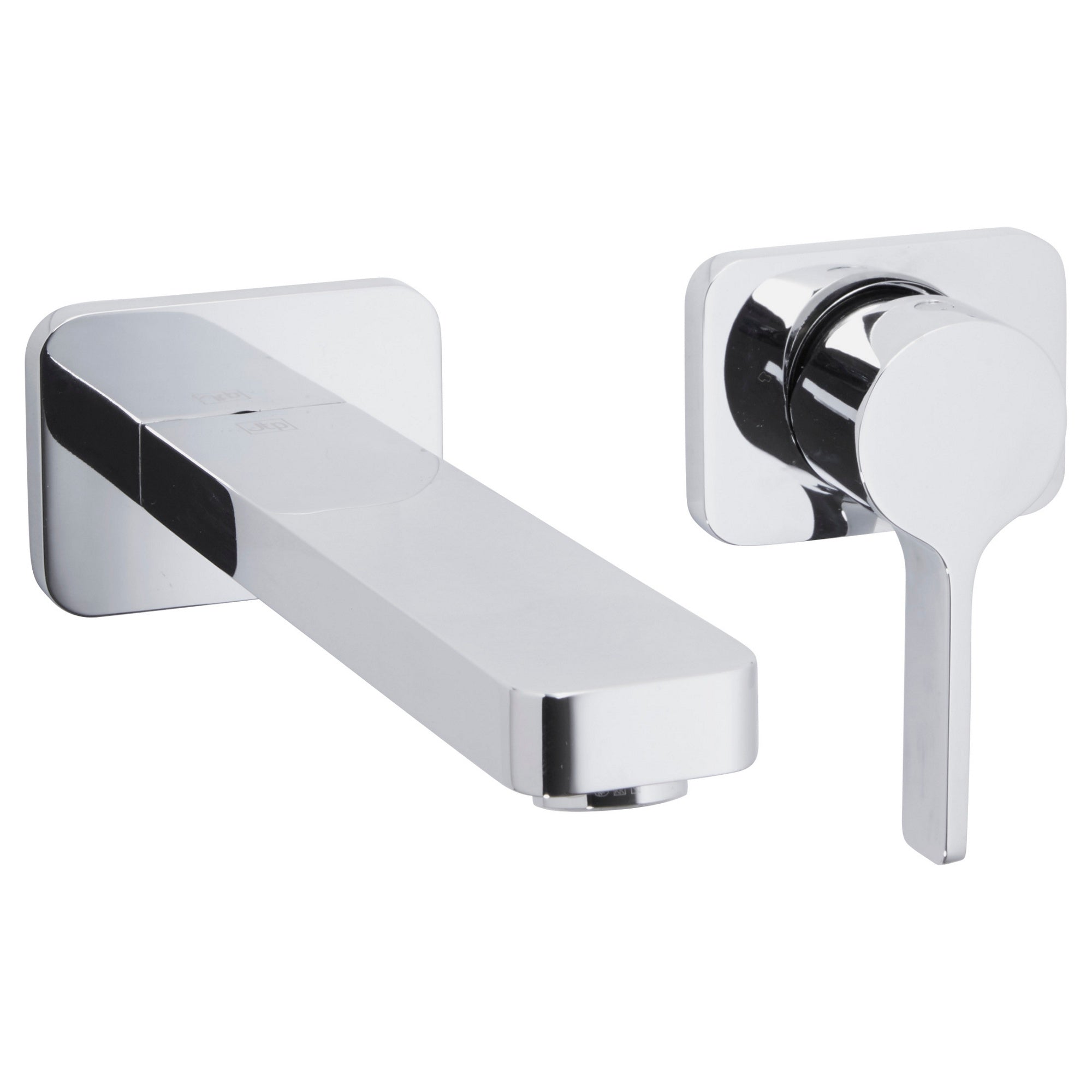 Bubly Arcane 2 Hole Wall Mounted Basin Mixer Tap Brass Chrome Lever Wall