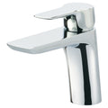 Bubly Lumina Deck Mounted Basin Mixer Tap Brass Chrome Lever Deck