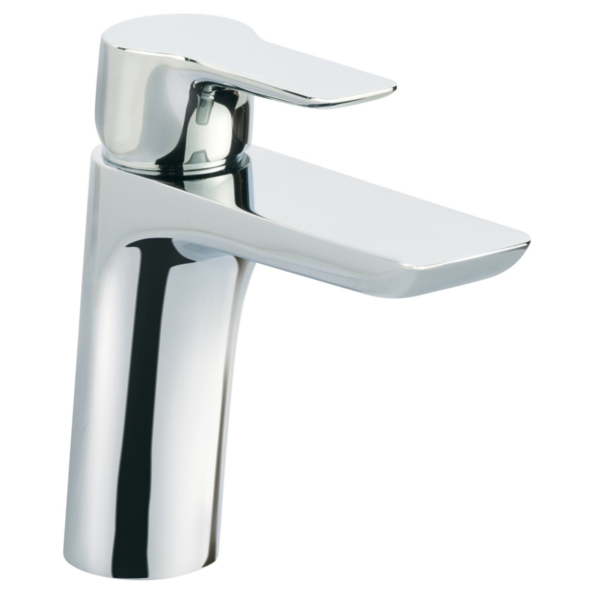Bubly Lumina Mini Basin Mixer Tap Brass Chrome Lever Deck