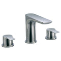 Bubly Lumina 3 Hole Basin Mixer Tap Brass Chrome Lever Deck