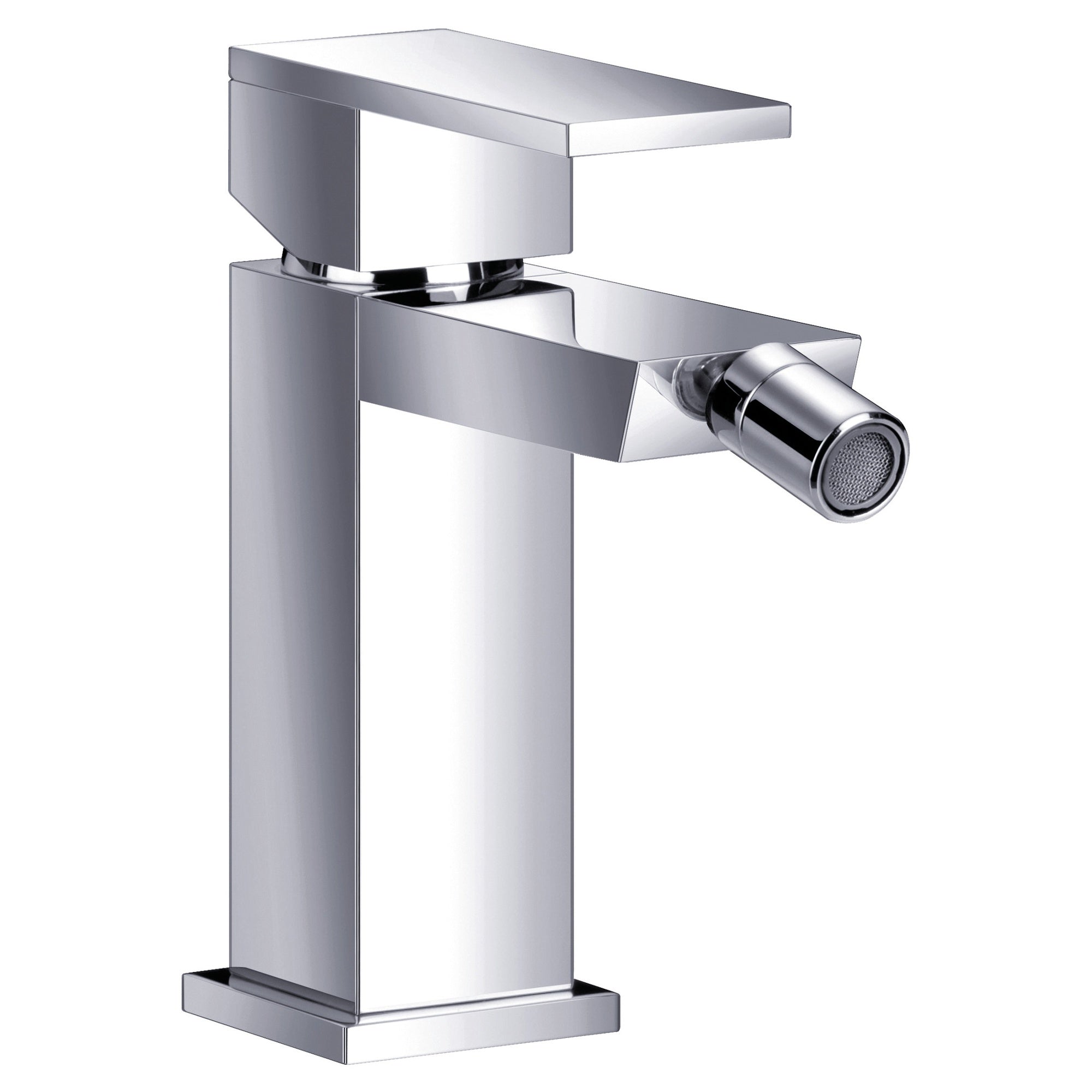 Bubly Elysian Mono Bidet Mixer Tap With Pop Up Waste Brass Chrome Lever Deck