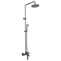Vera 3 Outlets Thermostatic Bar Valve Shower Kit Lever Brass Wall Brushed Black