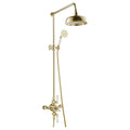 Heritage 2 Outlet Exposed Thermostatic Shower Valve Shower Kit Brass Antique Brass