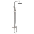Stellar 2 Outlets Thermostatic Bar Mixer Shower Kit Lever Wall Stainless Steel