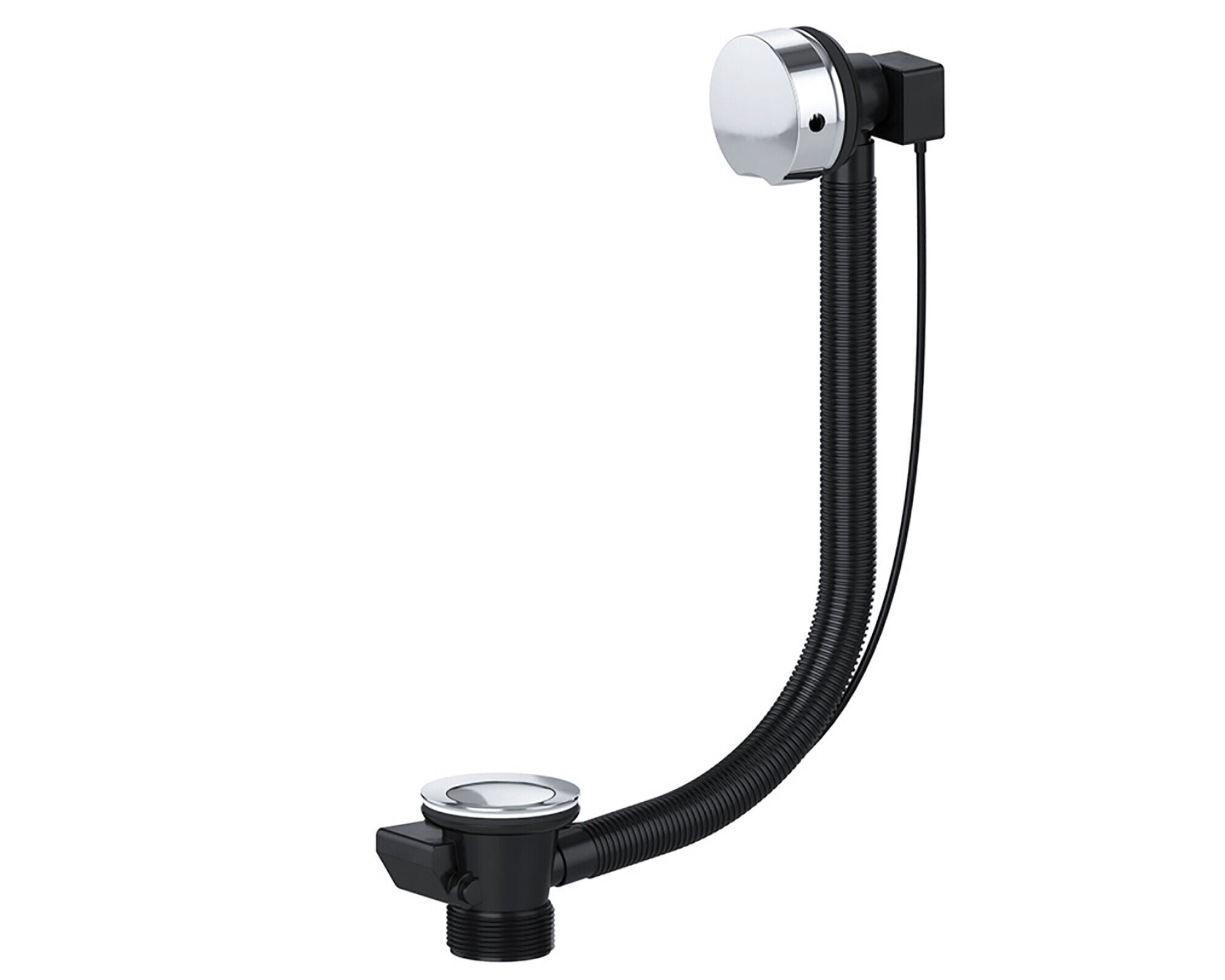 Bath Waste Combination Plug 40mm 1.5" Overflow Pop Up Trap (Chrome Silver)