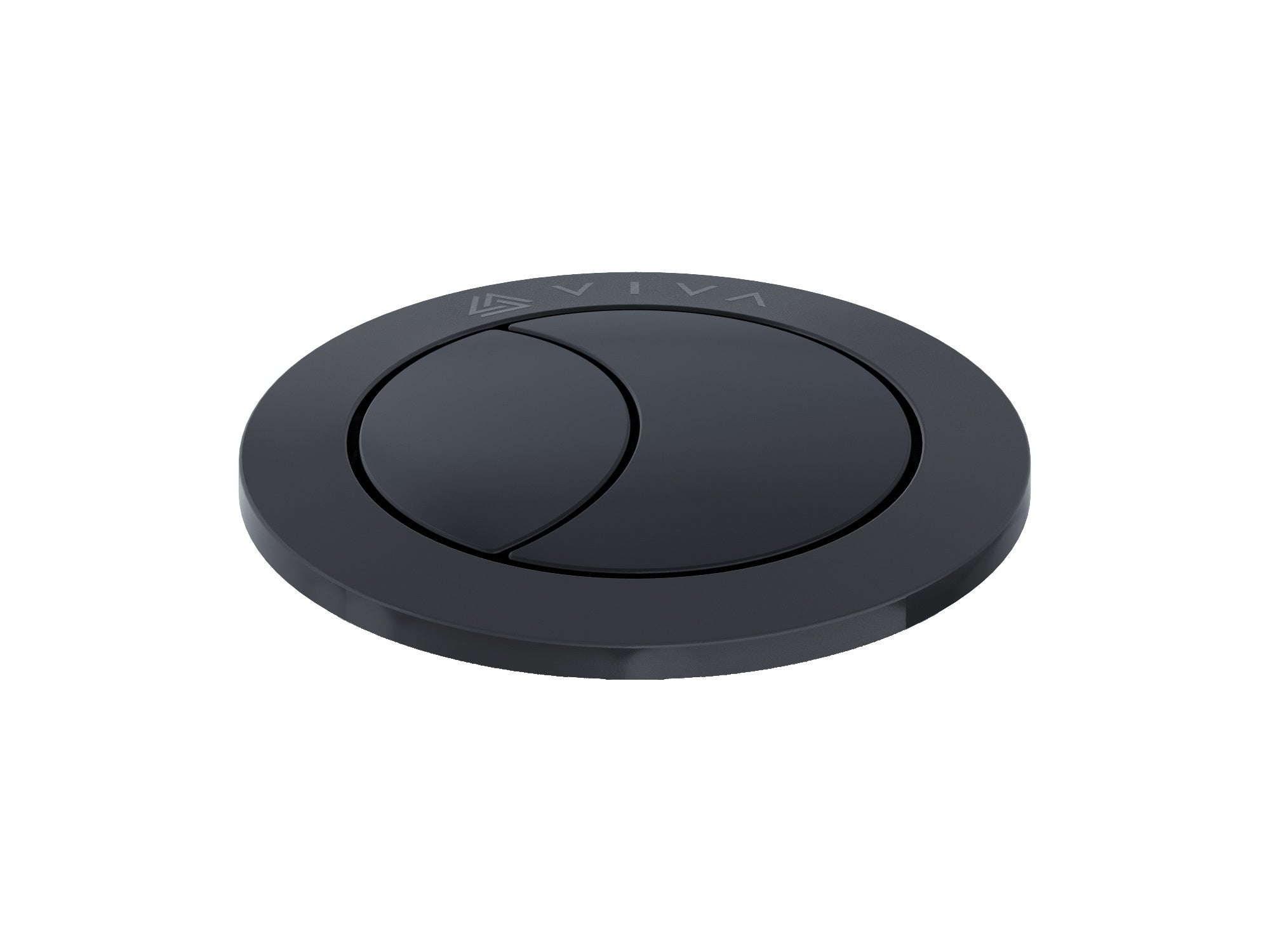 Matt Black Dual Flush Toilet Push Button For Cable Operated Cisterns