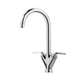 Olicana Kitchen Tap Deck Mounted Chrome Lever Swivel Spout Manual Mixer WRAS