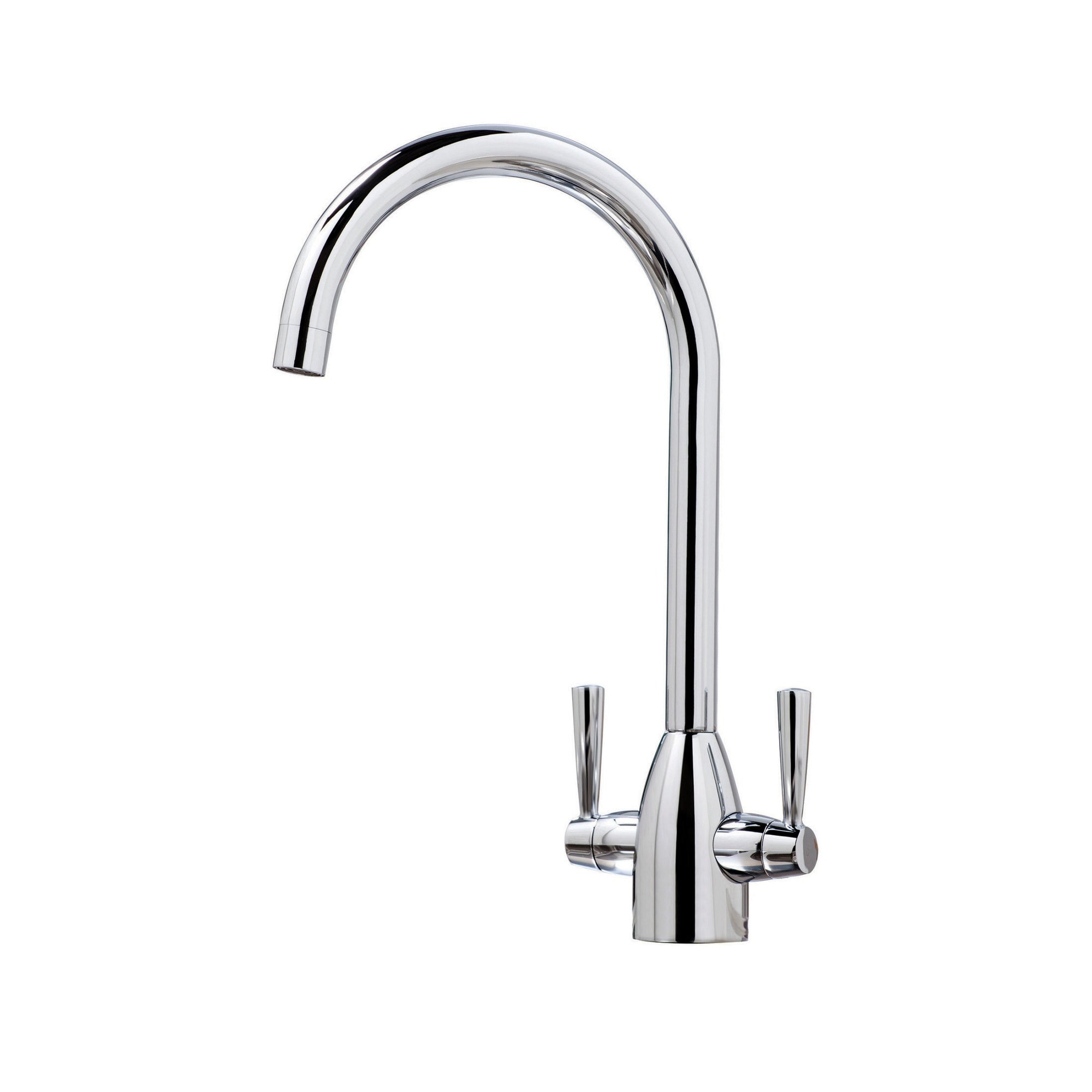 Marlo Kitchen Tap Deck Mounted Chrome Lever Swivel Spout Manual Mixer WRAS