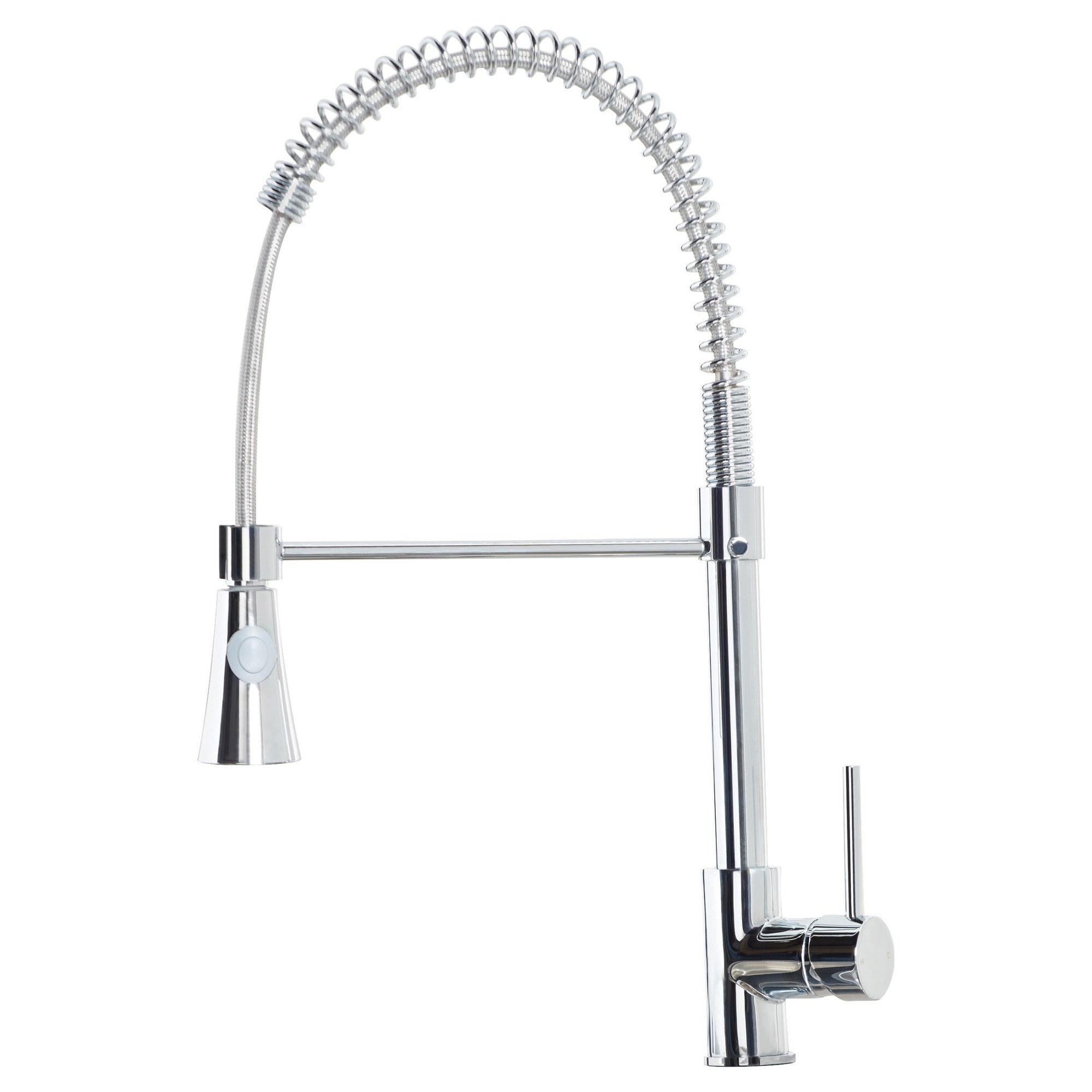 Tirare Kitchen Tap Deck Mounted Chrome Lever Swivel Spout Rinse Spray