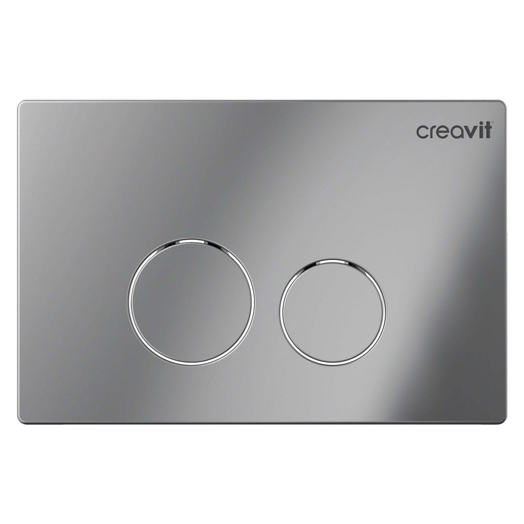 Creavit Rimless Wall Hung Toilet & Concealed Cistern Frame Set with Chrome Dual Flush Plate