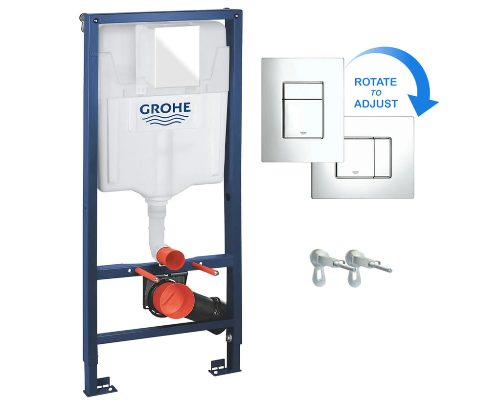 Grohe 1.13m Concealed Frame Cistern & Plate 3-in-1 Set - 38772001