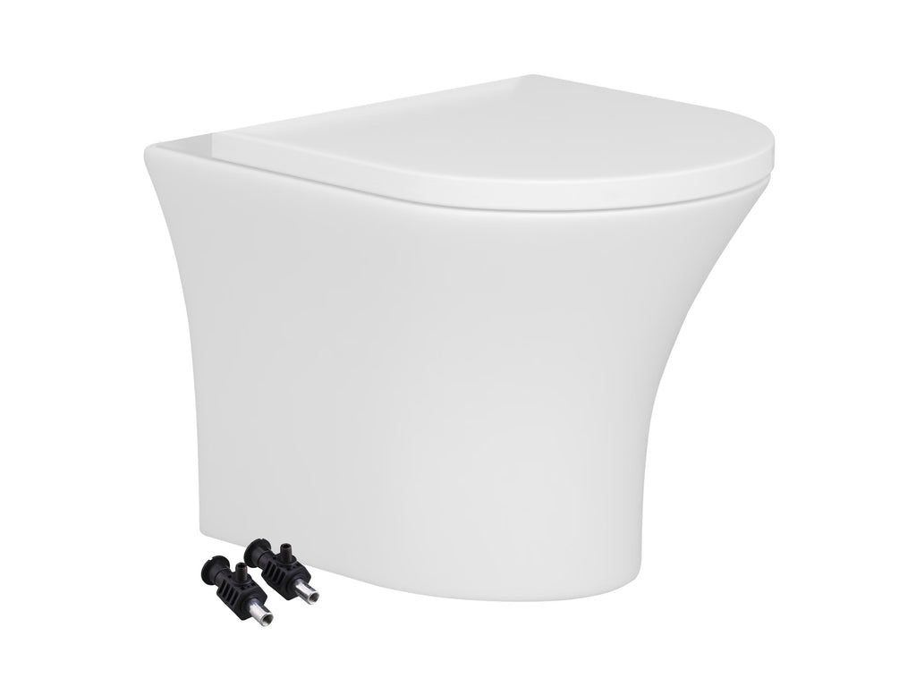 Bubly Bathrooms Rimless Wall-Hung Toilet Set with GROHE Concealed Cistern & Soft-Close Seat