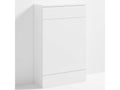 Bubly Bathrooms™ 500mm Back to Wall WC Unit Concealed Cistern Toilet Cabinet - Gloss White