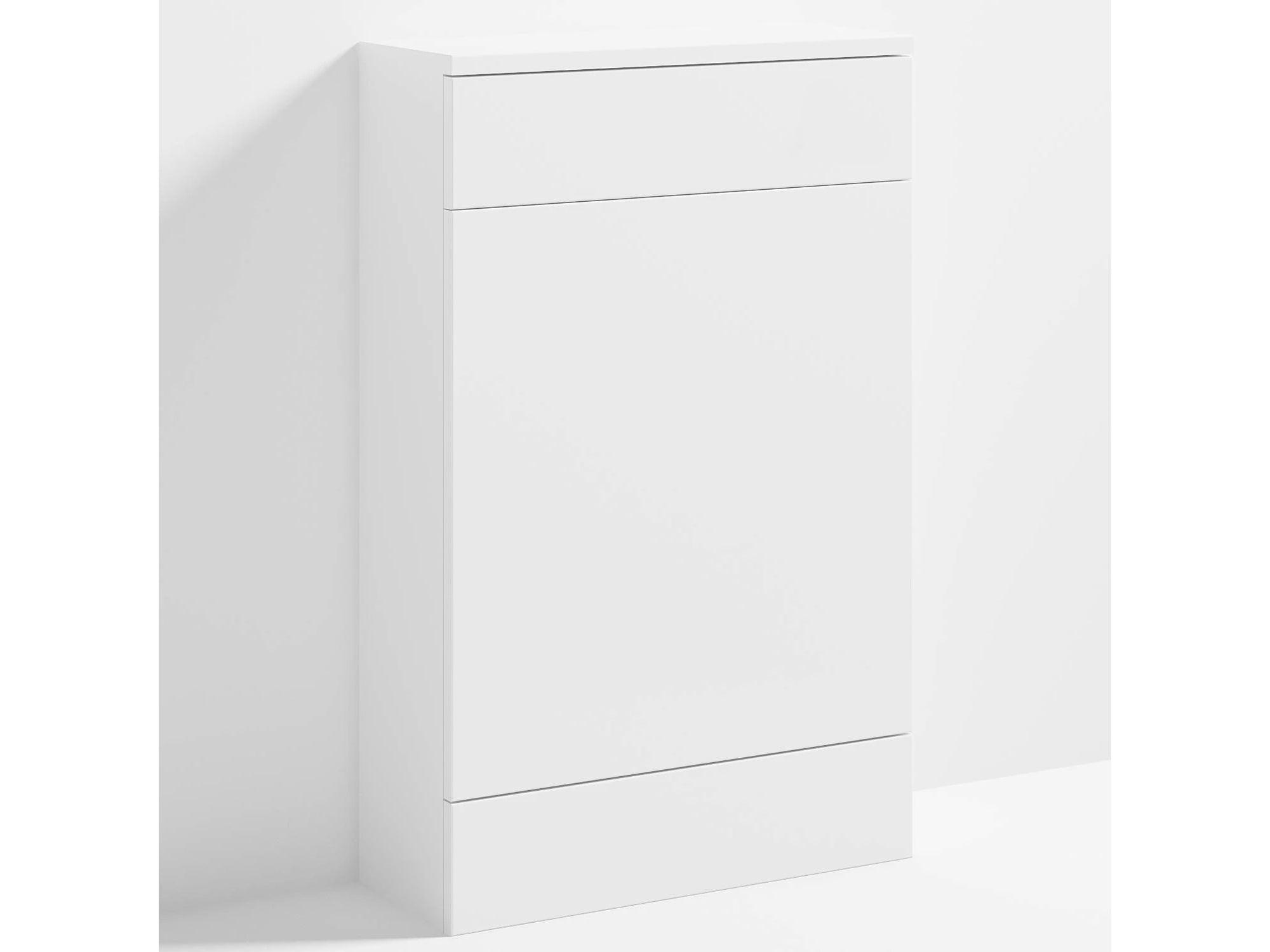 Bubly Bathrooms™ 500mm WC Unit & Side-Entry Concealed Cistern -  Square Brushed Bronze Dual Flush Plate