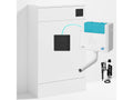 Bubly Bathrooms™ 500mm WC Unit & Side-Entry Concealed Cistern -  Square Matt Black Dual Flush Plate