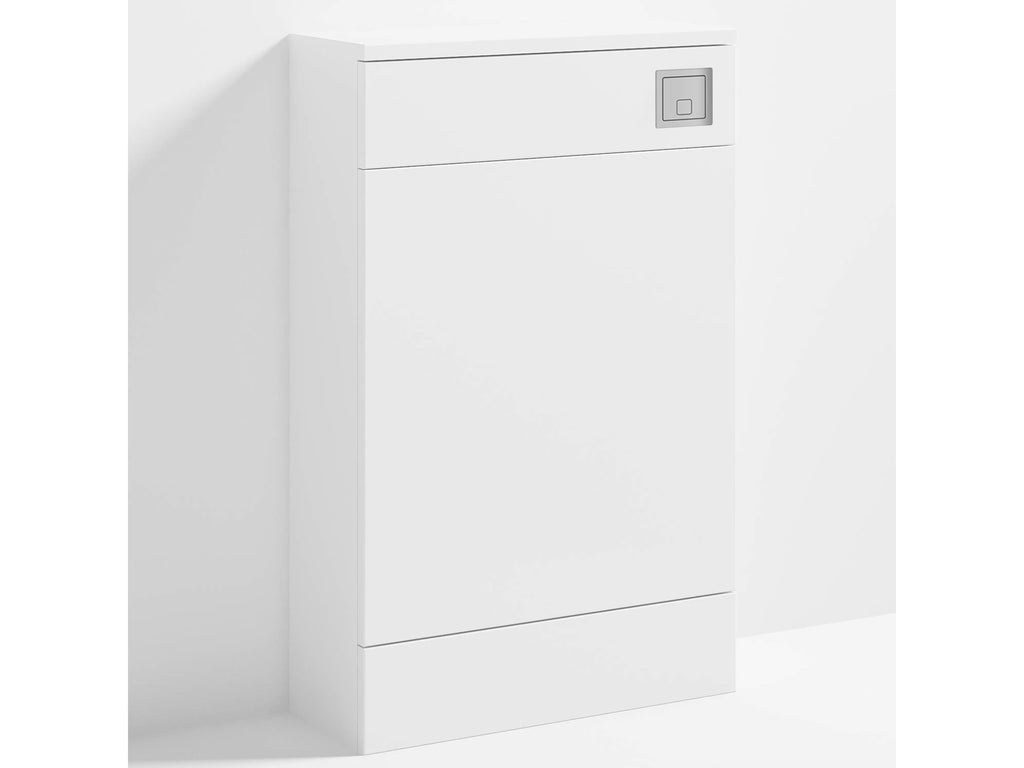 Bubly Bathrooms™ D Shape Back to Wall Toilet with 500mm WC Unit & Universal Concealed Cistern - Chrome Square Dual Flush Plate