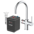 KOGE 98c Boiling Water Tap 3-in-1 Swan Spout Chrome with Tank and Filter