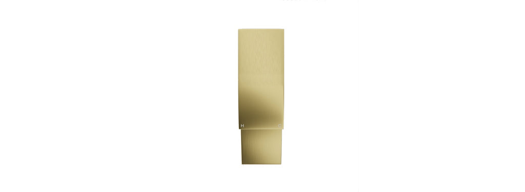 Brushed Brass Lucia Waterfall Basin Tap Mono Mixer Solid Brass & Waste