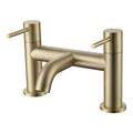 Bubly Bathrooms™ Brushed Brass Deck-Mounted Bath Filler Mixer Tap