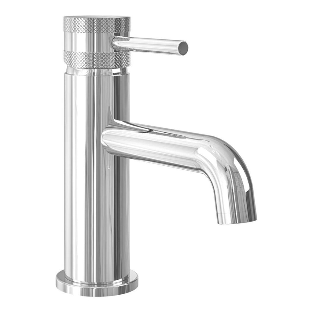 FNX Chrome Basin Mono Mixer Tap - Solid Brass, Deck Mounted with Dual Handle Options