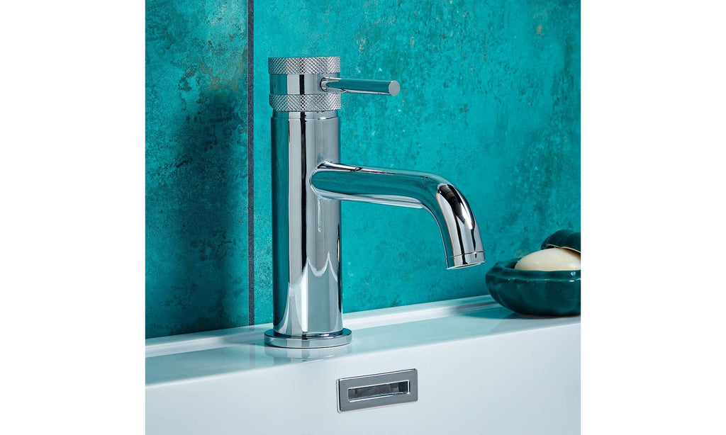 FNX Chrome Basin Mono Mixer Tap - Solid Brass, Deck Mounted with Dual Handle Options