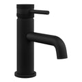 Matt Black Modern Basin Mono Mixer Tap - Solid Brass with Dual Handle Options