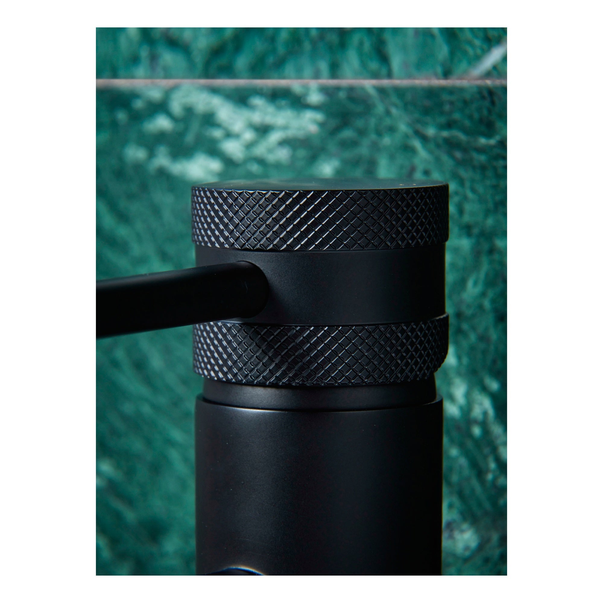 Matt Black Modern Basin Mono Mixer Tap - Solid Brass with Dual Handle Options