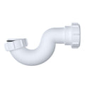 FNX Bathrooms Shallow P Trap 40mm Bath & Shower Waste Kit - Durable White Polypropylene with 19mm Seal