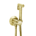 FNX Bathrooms Wall-Mounted Brushed Brass Bidet Spray Kit with Manual Handset & Valve