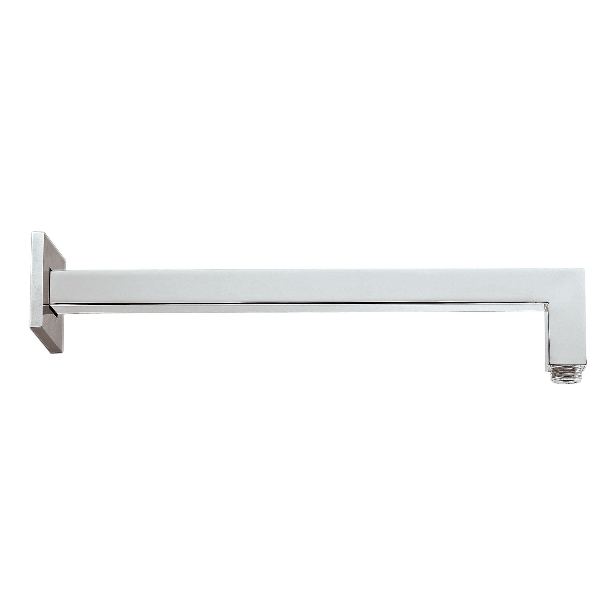 Bubly Bathrooms Sam Square Wall-Mounted Shower Arm 400mm - Durable Chrome Finish