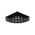 Bubly Bathrooms™ Vos Matt Black Brass Corner Shower Caddy with Shelf