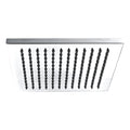 Bubly Bathrooms Esprite 200mm Square Fixed Shower Head - Premium Chrome Finish & Solid Brass Construction