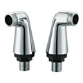 Chrome Bath Tap Adaptor Legs for Wall-Mounted to Deck Conversion - 180mm Spacing