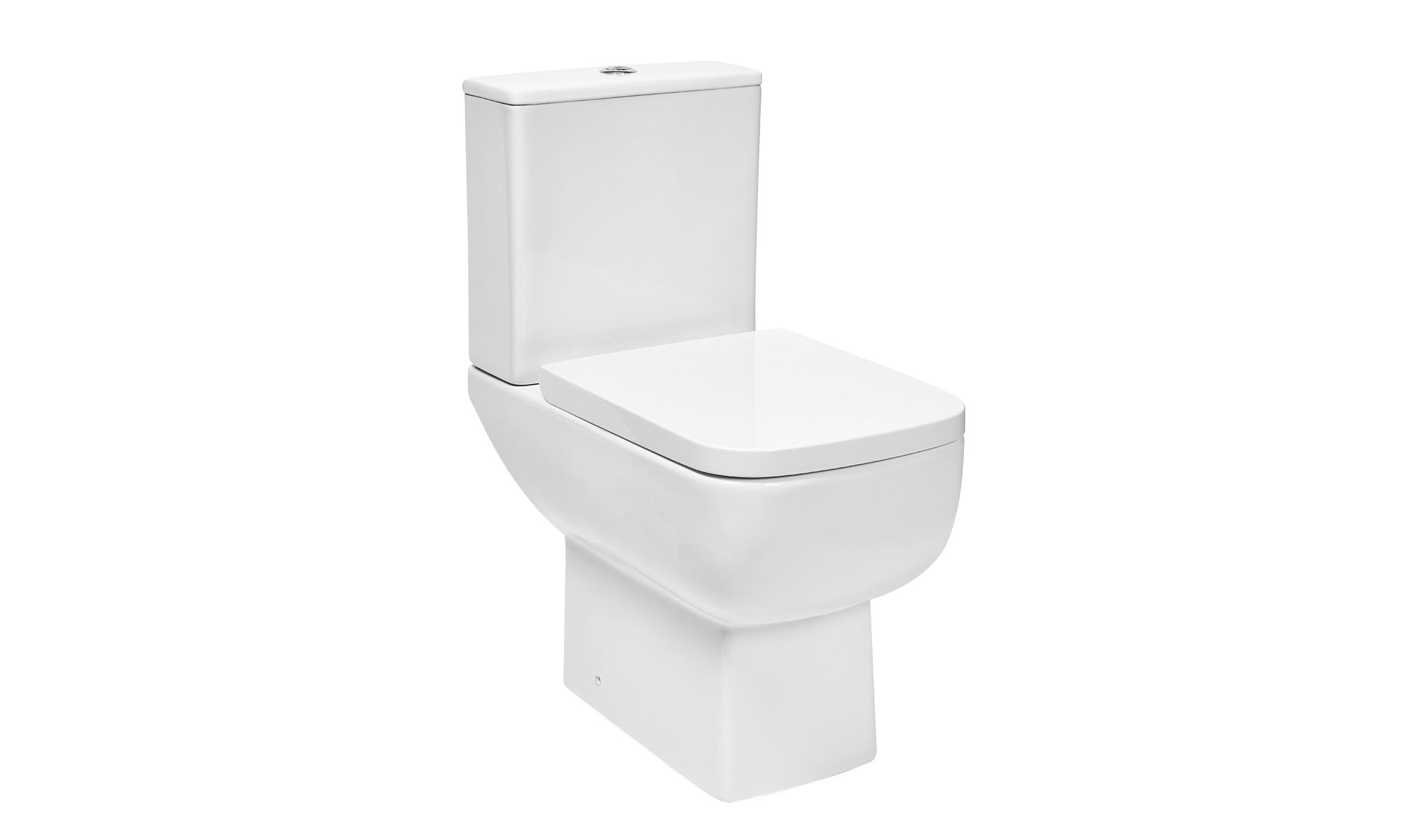 Bubly Bathrooms™ 550mm Gloss White Vanity Unit & Basin with Close Coupled Dual Flush WC Toilet Set for Modern Bathrooms