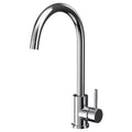 Kitchen Sink Tap Chrome Single Hole Deck Mounted Lever Swivel Spout Mono mixer