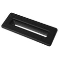 Black Rectangle Overflow Insert Plastic Bathroom Basin Sink Hole Cover