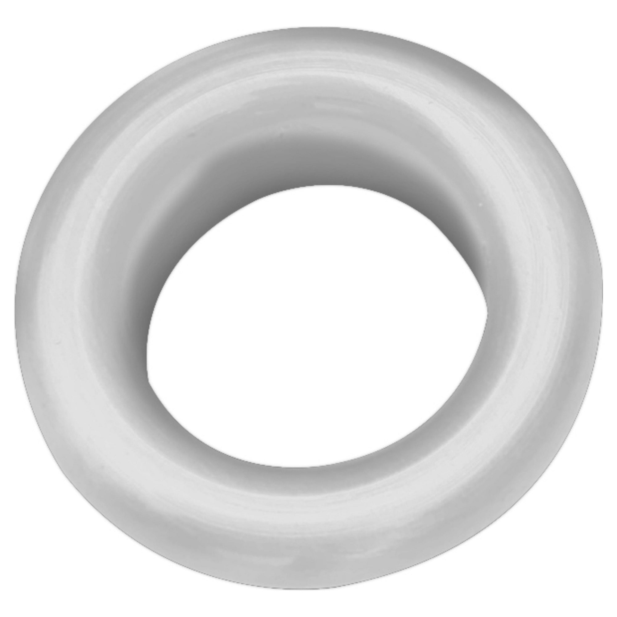 White Round Overflow Insert Plastic Bathroom Basin Sink Hole Cover