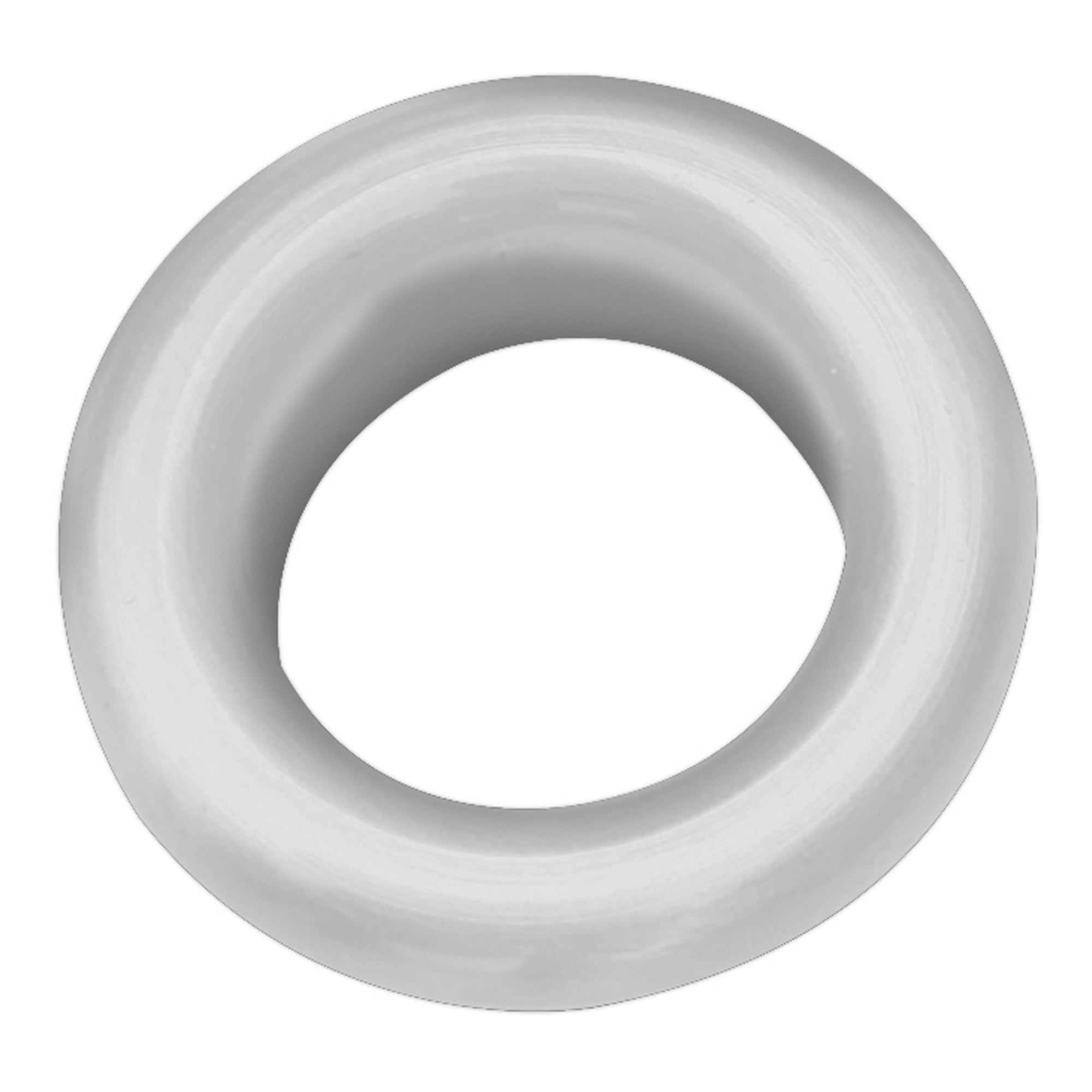 White Round Overflow Insert Plastic Bathroom Basin Sink Hole Cover