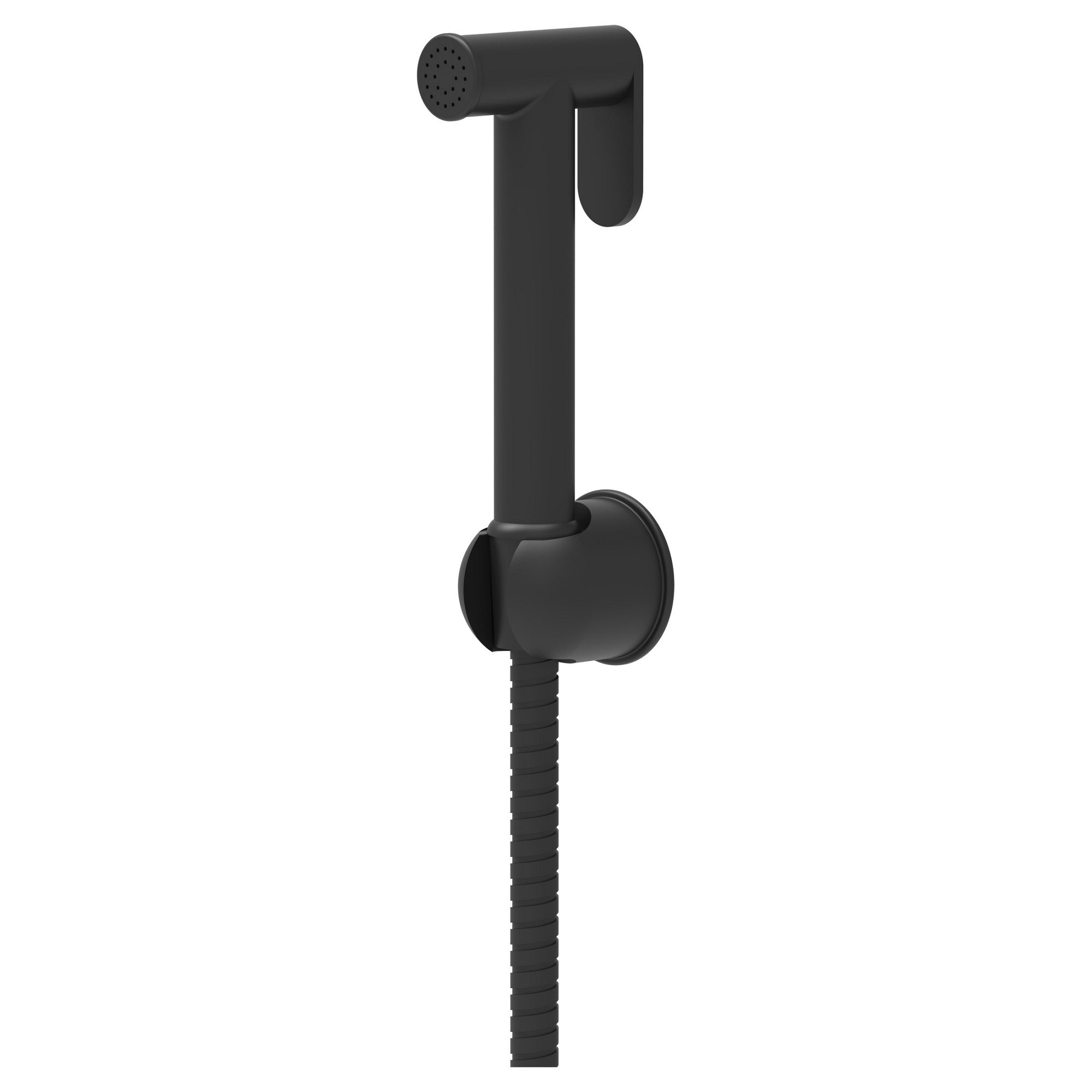 Douche Handset Flexi Holder Black Wall Mounted Gun Handle