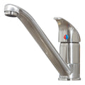Aruba Kitchen Tap Brushed Nickel Deck Mounted Lever Swivel Spout Mono Mixer