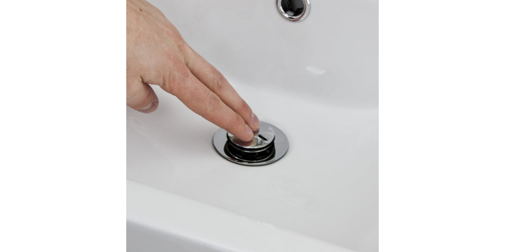 Modern Chrome Single Lever Basin Mixer Tap with Clicker Waste & Flexi Hoses for UK Bathrooms