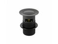 Matt Black Slotted Basin Sink Waste Plug with Click-Clack Pop-Up Push Button, 32mm UK Standard