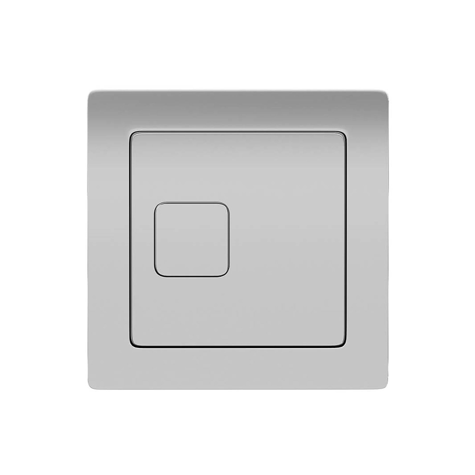 Square Concealed Toilet Cistern Button Dual Flush Chrome Cable Operated